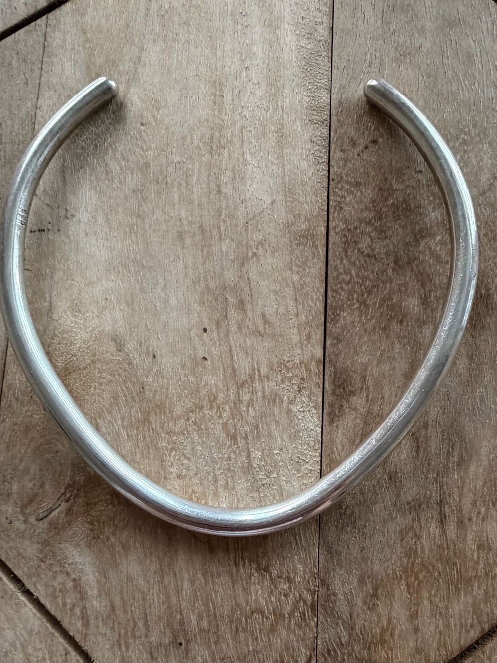 Vintage Taxco Sterling Silver 925 Open Torque Collar Necklace - Silver